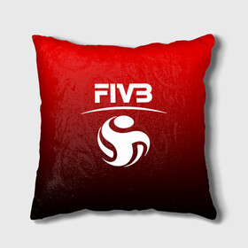 Подушка 3D с принтом FIVB ВОЛЕЙБОЛ , наволочка – 100% полиэстер, наполнитель – холлофайбер (легкий наполнитель, не вызывает аллергию). | состоит из подушки и наволочки. Наволочка на молнии, легко снимается для стирки | fivb | voleybal | volleyball | волебол | волейбол | волейбола | волейболист | волейболистка | воллейбол | международная | федерация | фивб