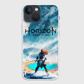 Чехол для iPhone 13 mini с принтом Horizon Zero Dawn ,  |  | aloy | antasy girl | art | artwork | digital art | fantasy | horizon | horizon: zero dawn | landscape | tallneck | warrior fantasy | weapon | zero dawn