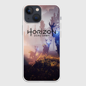 Чехол для iPhone 13 mini с принтом Horizon Zero Dawn ,  |  | aloy | antasy girl | art | artwork | digital art | fantasy | horizon | horizon: zero dawn | landscape | tallneck | warrior fantasy | weapon | zero dawn