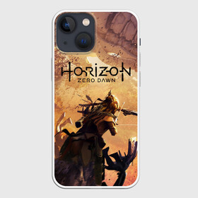 Чехол для iPhone 13 mini с принтом Horizon Zero Dawn ,  |  | aloy | antasy girl | art | artwork | digital art | fantasy | horizon | horizon: zero dawn | landscape | tallneck | warrior fantasy | weapon | zero dawn