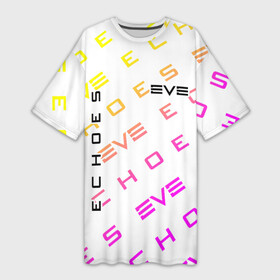 Платье-футболка 3D с принтом EVE ECHOES   ИВ ЭХО ,  |  | echo | echoes | eve | game | games | logo | online | space | ев онлайн | ев эхо | еве | ив онлайн | ив эхо | игра | игры | космос | лого | логотип | логотипы | онлайн | символ | символы | эхо | эхос