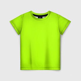 Детская футболка 3D с принтом ACID , 100% гипоаллергенный полиэфир | прямой крой, круглый вырез горловины, длина до линии бедер, чуть спущенное плечо, ткань немного тянется | Тематика изображения на принте: acid | зеленая | кислотная | однотонная | салатовая