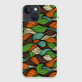 Чехол для iPhone 13 mini с принтом Абстрактные волны ,  |  | abstract | art | graphic | modern | nature | ocean | paint | pattern | sea | storm | waves | абстракция | арт | волна | волнуется | графика | искусство | краска | красочные | маринизм | маринист | модерн | море | мореман | океан | природа