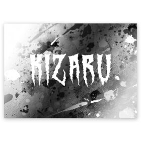 Поздравительная открытка с принтом KIZARU / КИЗАРУ , 100% бумага | плотность бумаги 280 г/м2, матовая, на обратной стороне линовка и место для марки
 | family | haunted | kizaru | logo | music | rap | rapper | кизару | лого | логотип | логотипы | музыка | рэп | рэпер | рэперы | символ | символы | фэмили | хантед