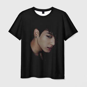 Мужская футболка 3D с принтом BTS , 100% полиэфир | прямой крой, круглый вырез горловины, длина до линии бедер | bts | jeon | jeon jungkook | бтс | джонгук | чон | чонгук