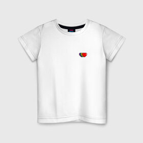 Детская футболка хлопок с принтом Rainbow hearts , 100% хлопок | круглый вырез горловины, полуприлегающий силуэт, длина до линии бедер | love | rainbow hearts | любовь | радуга | разноцветный | сердце