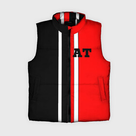 Женский жилет утепленный 3D с принтом Athletic team red and black ,  |  | at | athletic | athletic team | bodybuilding | crossfit | fitness | mma | motivation | power | sport | strong | team | traninig | workout | бодибилдинг | зож | кросфит | мотивация. сила.смешанные единоборства. | спорт | спорт зал | фитнес | фитн