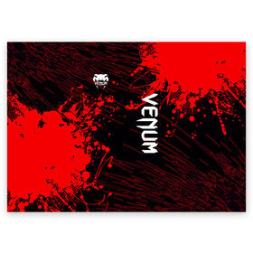 Поздравительная открытка с принтом Venum (Венум) , 100% бумага | плотность бумаги 280 г/м2, матовая, на обратной стороне линовка и место для марки
 | Тематика изображения на принте: 