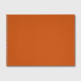 Альбом для рисования с принтом Радуга v6 - оранжевый , 100% бумага
 | матовая бумага, плотность 200 мг. | Тематика изображения на принте: без дизайна | без картинки | одноцветные | оранжевый