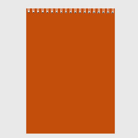Скетчбук с принтом Радуга v6 - оранжевый , 100% бумага
 | 48 листов, плотность листов — 100 г/м2, плотность картонной обложки — 250 г/м2. Листы скреплены сверху удобной пружинной спиралью | Тематика изображения на принте: без дизайна | без картинки | одноцветные | оранжевый