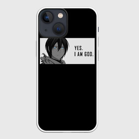 Чехол для iPhone 13 mini с принтом Ято: да, я бог ,  |  | bishamon | god | noragami | norogami | yato | бездомный | бишамон | бог | войны | казума | нарагами | норагами | норогами | стиль | хиёри | юкине | япония | японский | ято