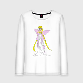 Женский лонгслив хлопок с принтом Sailor Moon Серенити , 100% хлопок |  | bunny | luna | princess | serenity | stars | usagi | wings | ангел | волосы | девушка | детям | звездная | звезды | королева | корона | крылья | луна | любовь | малышка | марс | радуга | сейлор мун | токио | усаги цукино | школьные 