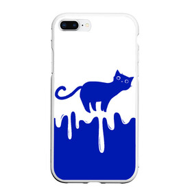 Чехол для iPhone 7Plus/8 Plus матовый с принтом Milk Cat , Силикон | Область печати: задняя сторона чехла, без боковых панелей | cat | cats | japan | kitty | milk | кавай | кот | котейка | котенок | котик | кошка | кошки | милград | молоко | ня | япония