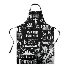 Фартук 3D с принтом Fortnite. , 100% полиэстер | общий размер — 65 х 85 см, ширина нагрудника — 26 см, горловина — 53 см, длина завязок — 54 см, общий обхват в поясе — 173 см. Принт на завязках и на горловине наносится с двух сторон, на основной части фартука — только с внешней стороны | 2 глава | 2 сезон | fortnite | fortnite 2 | game | боевой пропуск | боевой пропуск 2 сезона 2 главы фортнайт | игра | фортнайт | экшен