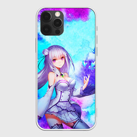 Чехол для iPhone 12 Pro Max с принтом ReZero , Силикон |  | Тематика изображения на принте: anime girls | cute | emilia | kawaii | re zero | subaru | альтернативном мире | ангел | аниме девушка | анимешникам | воительница | девочка | жизнь | зеро | кавайный | лед | милые | нацуки | няшные | рем | стелла | субару