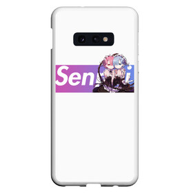 Чехол для Samsung S10E с принтом ReZero , Силикон | Область печати: задняя сторона чехла, без боковых панелей | anime | glitch | japan | ram | re | rem | rezero | senpai | subaru | waifu | zero | анимация | аниме | вайфу | глитч | глич | мультсериал | мультфильм | семпай | сенпай | сериал | япония