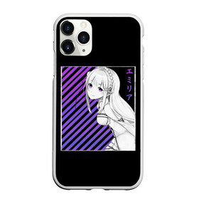 Чехол для iPhone 11 Pro матовый с принтом ReZero , Силикон |  | anime | glitch | japan | ram | re | rem | rezero | senpai | subaru | waifu | zero | анимация | аниме | вайфу | глитч | глич | мультсериал | мультфильм | семпай | сенпай | сериал | япония