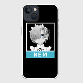 Чехол для iPhone 13 с принтом Рем ,  |  | emilia | ram | re | rem | rezero | subaru | zero | альтернативном | аниме | горничная | жизнь | кавай | мило | мире | нацуки | нуля | пак | рам | рем | субару | тан | эмилия