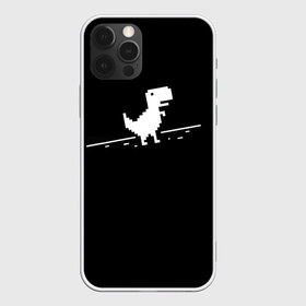 Чехол для iPhone 12 Pro Max с принтом Динозавр Гугл Хром , Силикон |  | google | гугл | динозавр | игра