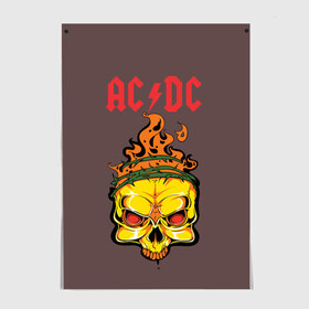 Постер с принтом AC/DC , 100% бумага
 | бумага, плотность 150 мг. Матовая, но за счет высокого коэффициента гладкости имеет небольшой блеск и дает на свету блики, но в отличии от глянцевой бумаги не покрыта лаком | music | rock | star | группа | рок