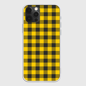 Чехол для iPhone 12 Pro Max с принтом Желтая клетка , Силикон |  | cage | cage pattern | checkered ornament | ornament | pattern | print cage | tartan | желтая клетка | клетка | клетка узор | клетчатый орнамент | орнамент | принт клетка | тартан | узор | шотландка | шотландская клетка