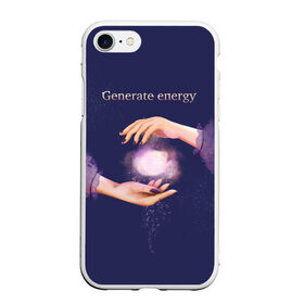 Чехол для iPhone 7/8 матовый с принтом Генерация энергии , Силикон | Область печати: задняя сторона чехла, без боковых панелей | волшебство | йога | магия | медитация | сила | эзотерика | энергия