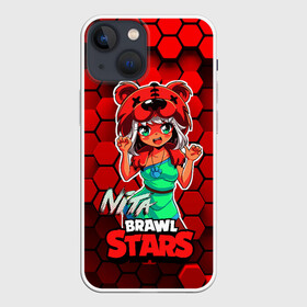 Чехол для iPhone 13 mini с принтом Nita Brawl Stars ,  |  | anime | brawl | brawl stars | brawlstars | brawl_stars | jessie | nita | аниме | бравл | бравлстарс | девочка | девочка в шкуре медведя | девушка | манга | медведь | нета | нита