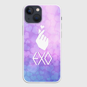 Чехол для iPhone 13 mini с принтом EXO ,  |  | cute | exo | heat | k pop | korean | жест | кпоп | милый | сердце