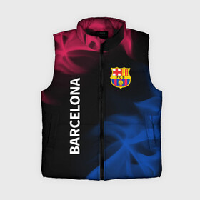 Женский жилет утепленный 3D с принтом BARCELONA  БАРСЕЛОНА ,  |  | barca | barcelona | barsa | barselona | fcb | logo | messi | барса | барселона | знак | клуб | лого | логотип | логотипы | месси | символ | символы | футбол | футбольная | футбольный