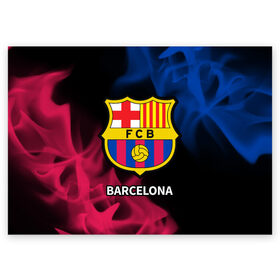 Поздравительная открытка с принтом BARCELONA / БАРСЕЛОНА , 100% бумага | плотность бумаги 280 г/м2, матовая, на обратной стороне линовка и место для марки
 | Тематика изображения на принте: barca | barcelona | barsa | barselona | fcb | logo | messi | барса | барселона | знак | клуб | лого | логотип | логотипы | месси | символ | символы | футбол | футбольная | футбольный