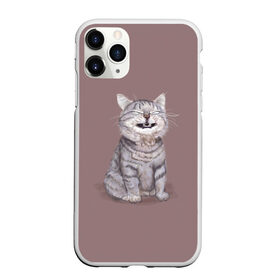 Чехол для iPhone 11 Pro Max матовый с принтом Котёнок ыыы , Силикон |  | Тематика изображения на принте: арт | кот | котёнок | кошка | мем | мемный кот | мемный котенок | мэм | мэмный котёнок | рисунок | серый | серый кот | тёмный | фиолетовый