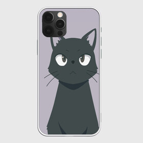Чехол для iPhone 12 Pro Max с принтом Чёрный кот , Силикон |  | Тематика изображения на принте: аниме | аниме кот | арт | кёрный котёнок | кот | котёнок | кошка | рисунок | чёрная кошка | черный кот | черный котенок
