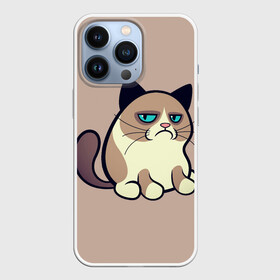 Чехол для iPhone 13 Pro с принтом Великий Grumpy Cat ,  |  | Тематика изображения на принте: grumpy cat | арт | кот | кот grumpy cat | котёнок | кошка | недовольный кот | рисунок