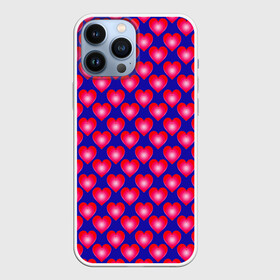 Чехол для iPhone 13 Pro Max с принтом Неоновые сердца ,  |  | Тематика изображения на принте: hearts | love is | neon | pattern | valentines day | алиса | бабушка | валентина | влюбленные | девушке | дочь | лучшая | любимая | любовь | мама | подарок | романтика | свадьба | сердечки | сердечко | сердце | сестра | узор