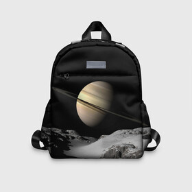 Детский рюкзак 3D с принтом Saturn , 100% полиэстер | лямки с регулируемой длиной, сверху петелька, чтобы рюкзак можно было повесить на вешалку. Основное отделение закрывается на молнию, как и внешний карман. Внутри дополнительный карман. По бокам два дополнительных кармашка | cosmos | saturn | space | космос | пространство | сатурн