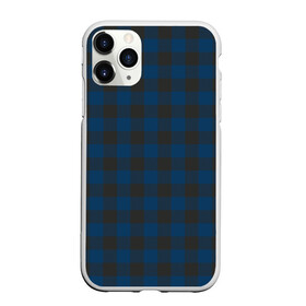 Чехол для iPhone 11 Pro Max матовый с принтом Темно синяя Клетка , Силикон |  | cage | cage pattern | checkered ornament | ornament | pattern | print cage | tartan | клетка | клетка узор | клетчатый орнамент | орнамент | принт клетка | тартан | темно синяя клетка | узор | шотландка | шотландская клетка