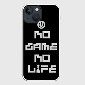 Чехол для iPhone 13 mini с принтом кнопка выкл аниме ,  |  | Тематика изображения на принте: anime | jibril | manga | no game no life | shuvi | аниме | джибрил | дола | зелл | курами | манга | нет игры нет жизни | сора | стефани | тет | холо | широ | шуви