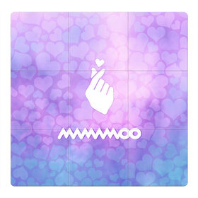 Магнитный плакат 3Х3 с принтом Mamamoo , Полимерный материал с магнитным слоем | 9 деталей размером 9*9 см | cute | heat | k pop | korean | mamamoo | жест | кпоп | мамаму | милый | сердце