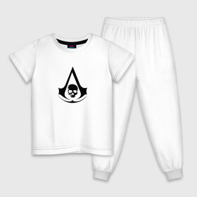 Детская пижама хлопок с принтом Assassins Creed , 100% хлопок |  брюки и футболка прямого кроя, без карманов, на брюках мягкая резинка на поясе и по низу штанин
 | logo | игра