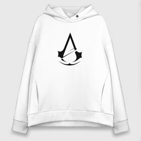 Женское худи Oversize хлопок с принтом Assassins Creed , френч-терри — 70% хлопок, 30% полиэстер. Мягкий теплый начес внутри —100% хлопок | боковые карманы, эластичные манжеты и нижняя кромка, капюшон на магнитной кнопке | logo | игра