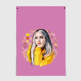 Постер с принтом Билли Айлиш / Billie Eilish , 100% бумага
 | бумага, плотность 150 мг. Матовая, но за счет высокого коэффициента гладкости имеет небольшой блеск и дает на свету блики, но в отличии от глянцевой бумаги не покрыта лаком | billie | billie eilish | eilish | айлиш | билли | билли айлиш