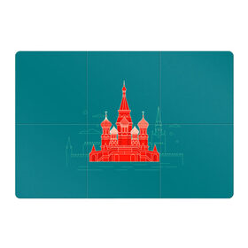 Магнитный плакат 3Х2 с принтом Москва , Полимерный материал с магнитным слоем | 6 деталей размером 9*9 см | красная площадь | кремль | москва | патриот | россия | туризм