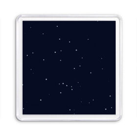 Магнит 55*55 с принтом Ночное небо , Пластик | Размер: 65*65 мм; Размер печати: 55*55 мм | звёзды | мерцание | небо | ночь | синий | сияние | тёмный | чёрный