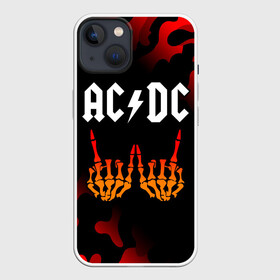 Чехол для iPhone 13 с принтом AC DС ,  |  | ac dc | acdc | back to black | highway to hell | logo | music | rock | айси | айсидиси | диси | лого | логотип | молния | музыка | рок | символ | символика | символы | эйси | эйсидиси