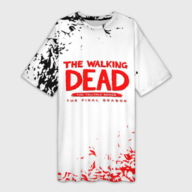 Платье-футболка 3D с принтом Ходячие мертвецы ,  |  | the walking dead | twd | zhuravkoff | журавков | зомби | ходячие | ходячие мертвецы | ходячие мертвецы 10 сезон 16 серия промо | ходячие мертвецы 9 сезон | ходячие ньюс