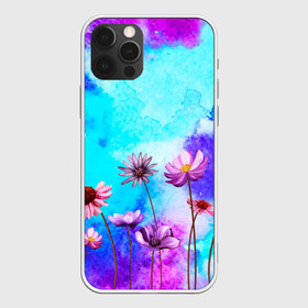 Чехол для iPhone 12 Pro Max с принтом Цветов аромат , Силикон |  | Тематика изображения на принте: flowers | акварельные | бабочки | бутоны | градиент | искусство | картины | краски | красочные | лепестки | лучшая | любимая | небеса | облака | пейзаж | подарок | поле | полевые | природа | растения