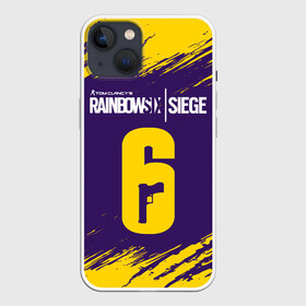 Чехол для iPhone 13 с принтом RAINBOW SIX SIEGE   РАДУГА 6 ,  |  | clancy | logo | rainbow | siege | six | tom | знак | игра | игры | лого | логотип | логотипы | осада | радуга | радуга 6 | радуга6 | рэйнбоу | символ | символы | шесть