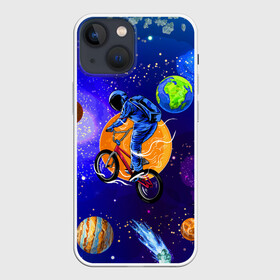 Чехол для iPhone 13 mini с принтом Space bicycle ,  |  | astronaut | bicycle | comet | cosmos | earth | jupiter | mars | moon | saturn | space | spacesuit | star | астронавт | велосипед | звезда | земля | комета | космонавт | космос | луна | марс | сатурн | скафандр | юлитер