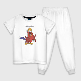 Детская пижама хлопок с принтом Яго , 100% хлопок |  брюки и футболка прямого кроя, без карманов, на брюках мягкая резинка на поясе и по низу штанин
 | aladdin | iago | vdkimel | аладдин | яго