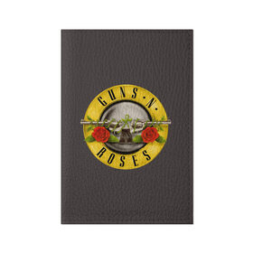 Обложка для паспорта матовая кожа с принтом Guns n Roses , натуральная матовая кожа | размер 19,3 х 13,7 см; прозрачные пластиковые крепления | music | rock | группа | звезда | рок